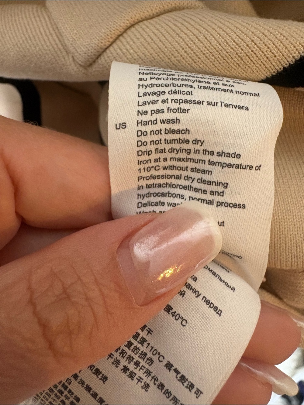 {EUC} Sandro Cream Cardigan with Black Lettering and Anchor Motif Small (1) - Picture 5 of 8